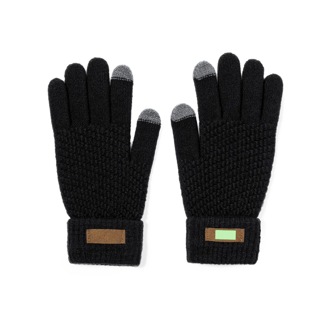 Branding diagram for Touchscreen gloves from RPET Demsey – Area 2