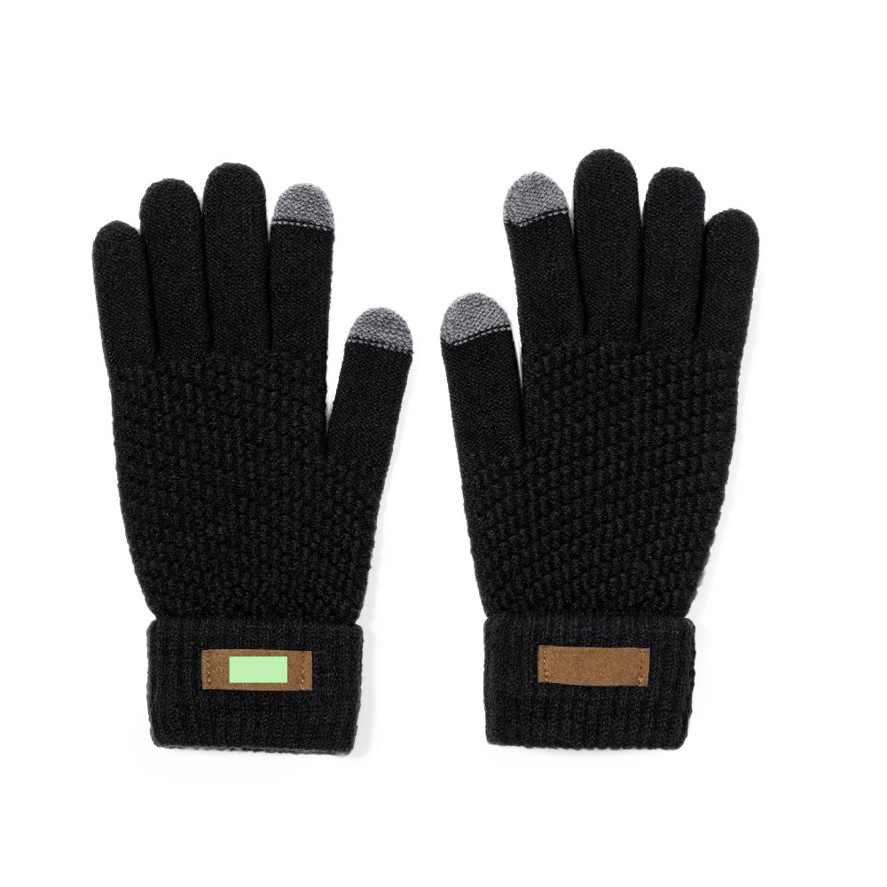 Druckskizze für Touchscreen Handschuhe aus RPET Demsey – Fläche 1