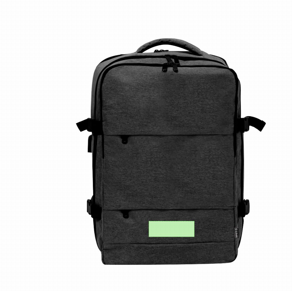 Branding diagram for Trolley rucksack from RPET Myriax – Area 2