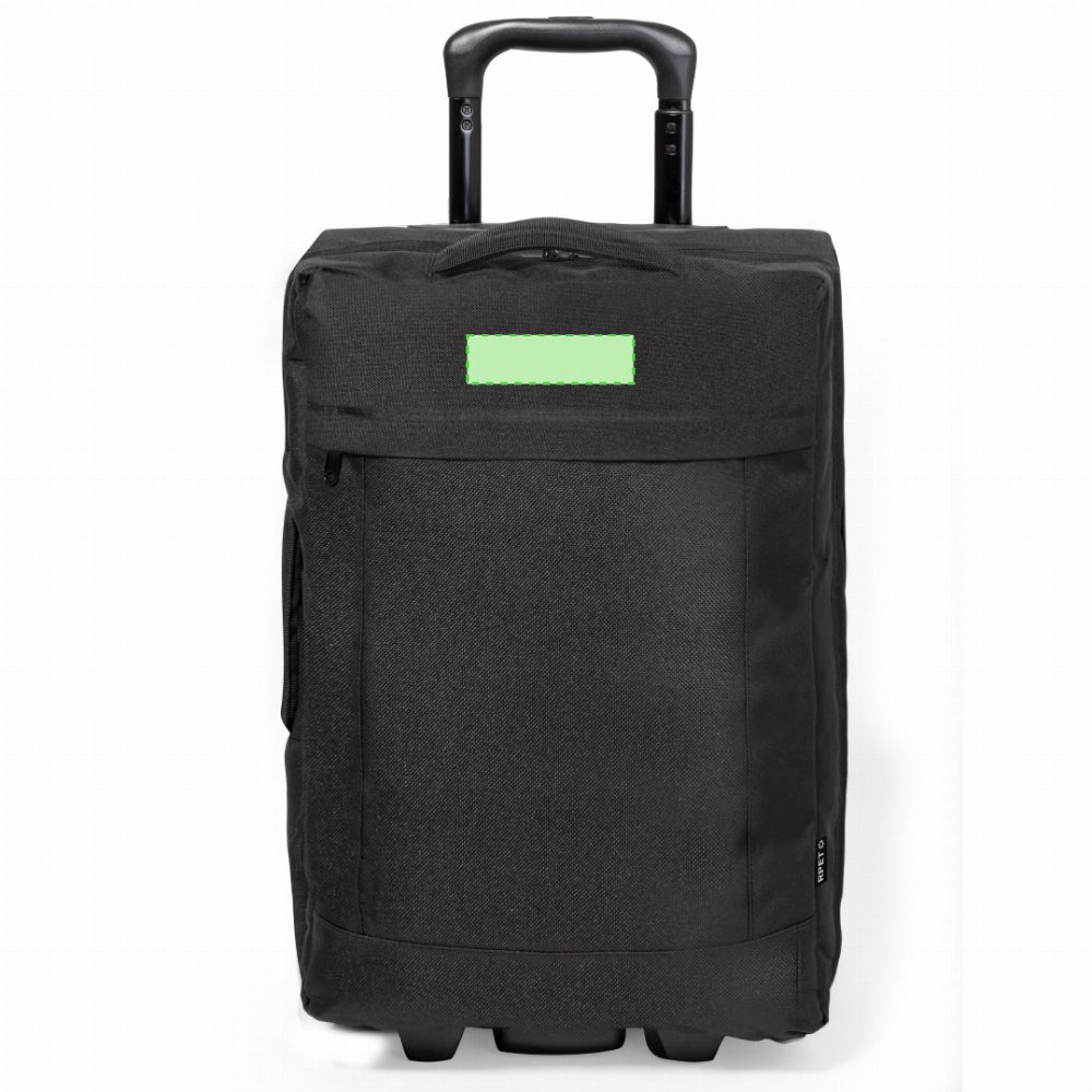 Branding diagram for Travel suitcases from RPET Chertan – Area 1