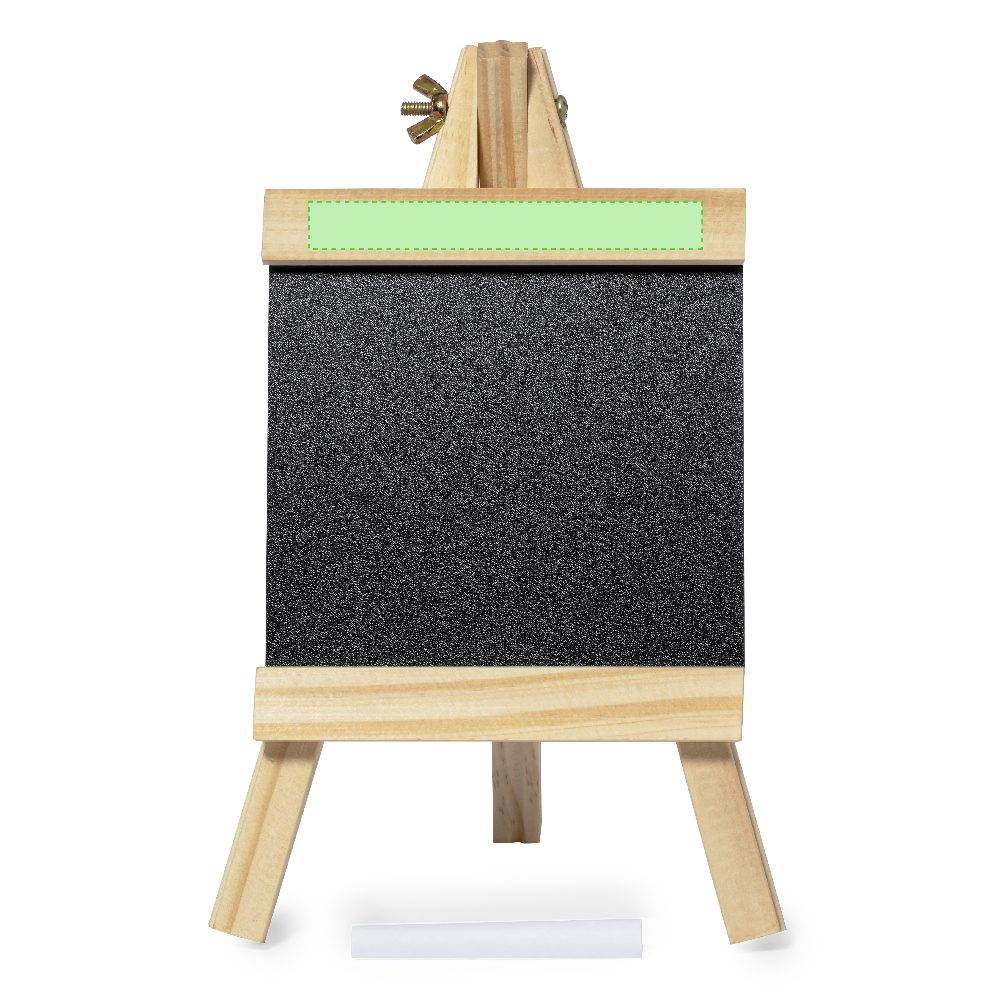 Branding diagram for Chalkboard with wooden stand Blerim – Area 1