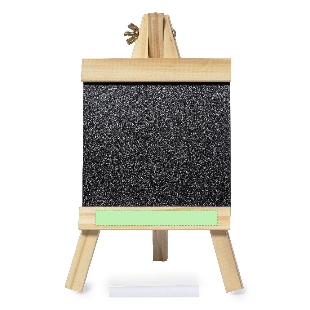 Branding diagram for Chalkboard with wooden stand Blerim – Area 2