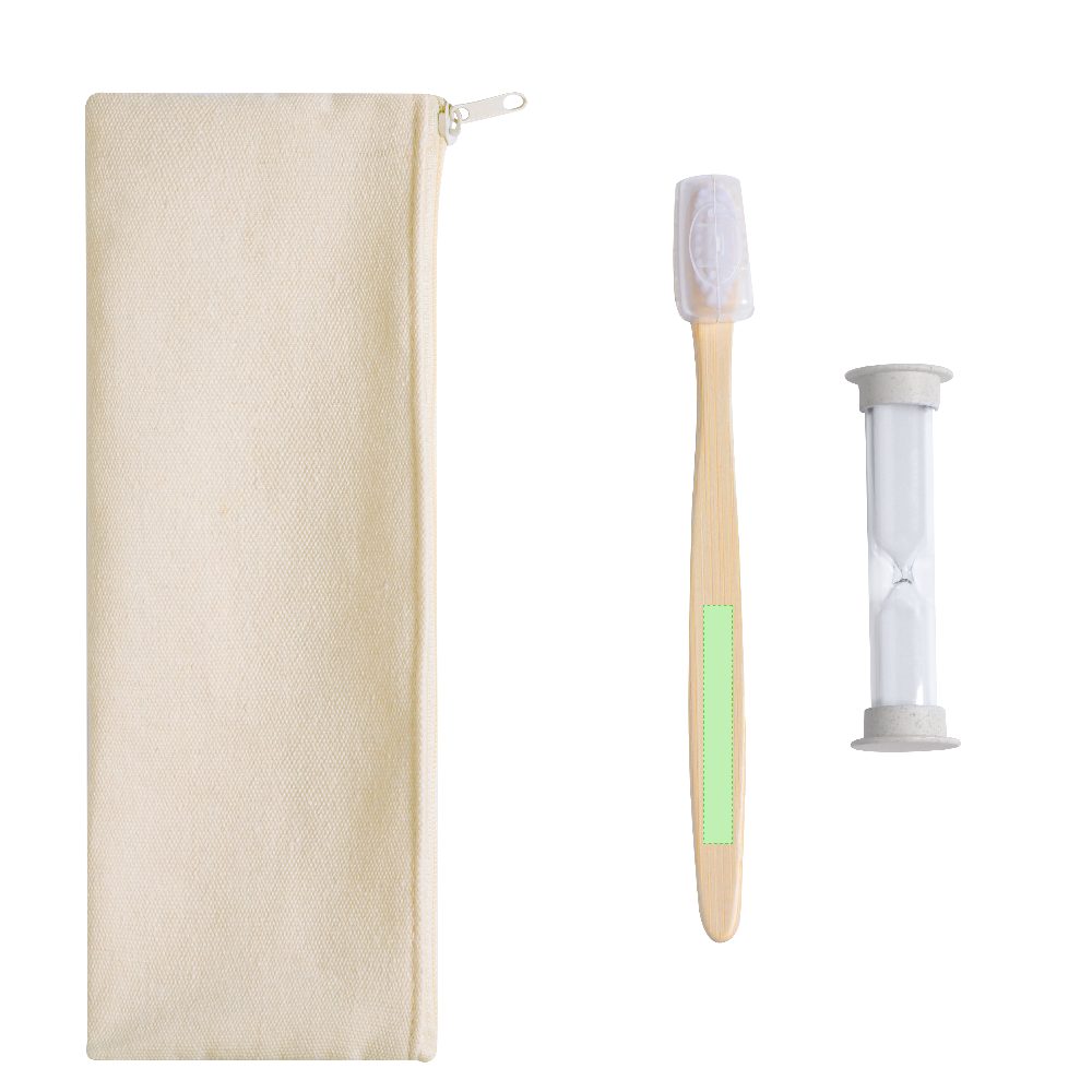 Branding diagram for Dental care kit with hourglass Lowchen – Area 3