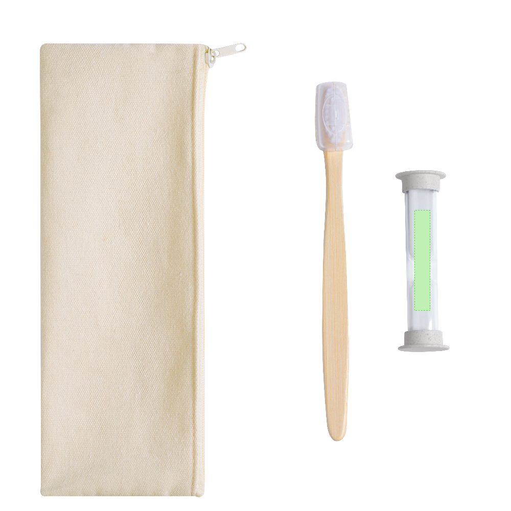 Branding diagram for Dental care kit with hourglass Lowchen – Area 5