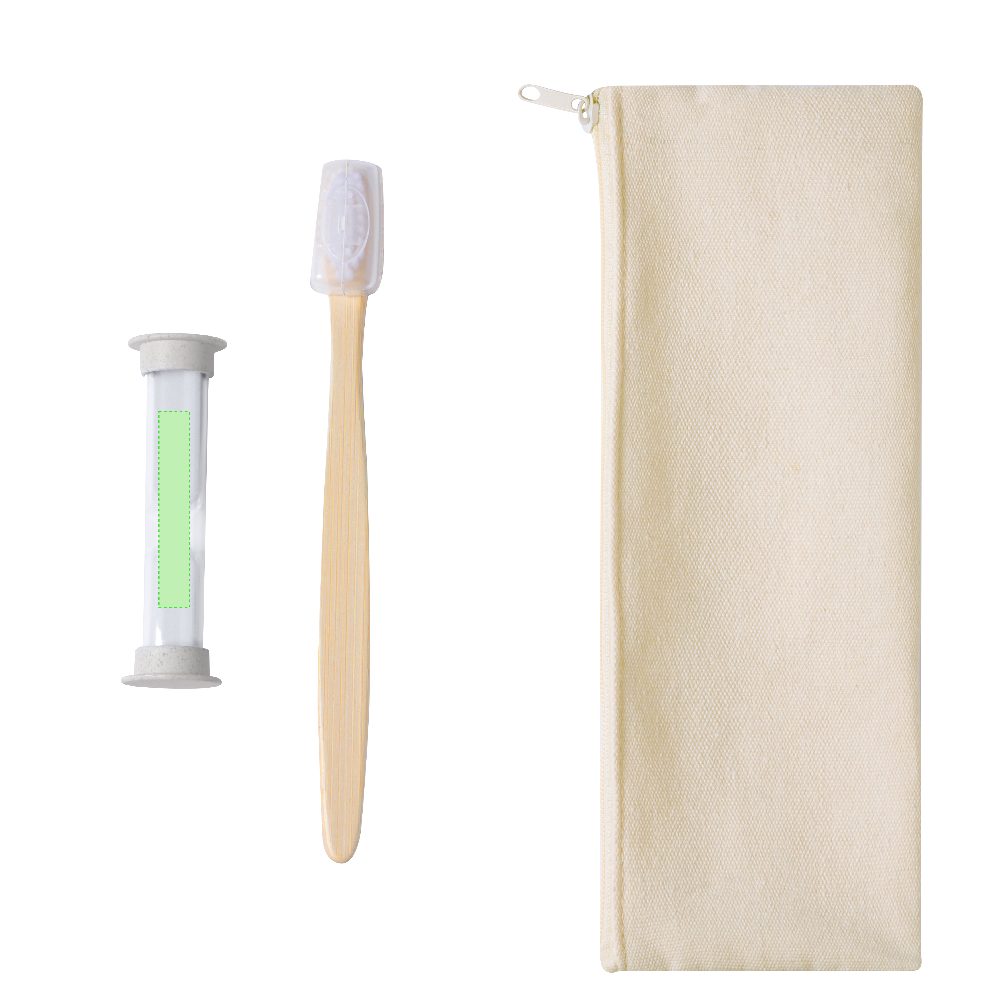 Branding diagram for Dental care kit with hourglass Lowchen – Area 6