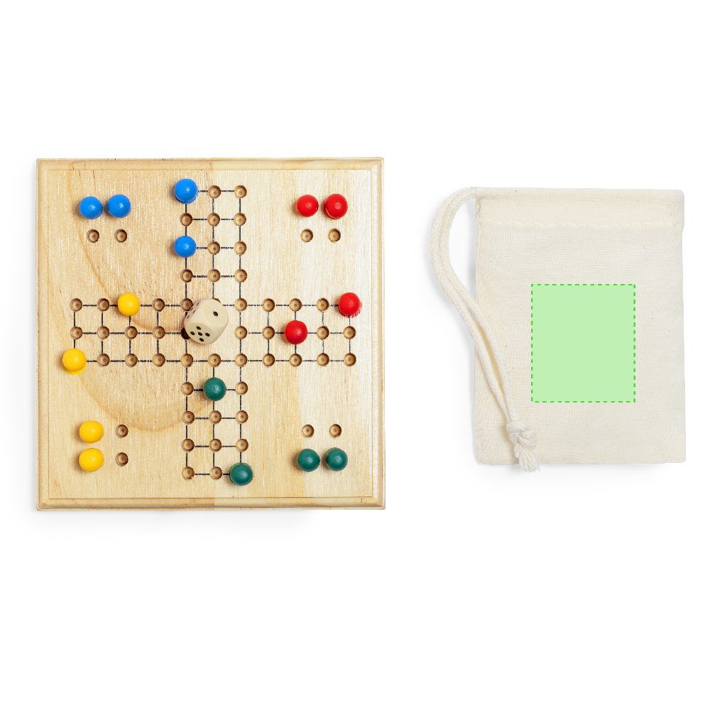 Druckskizze für Ludo Brettspiel aus Holz Thumper – Fläche 1