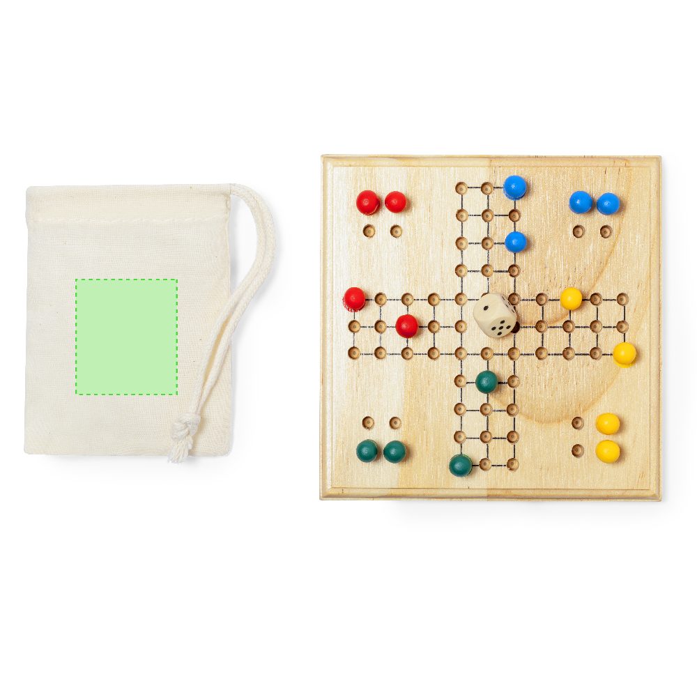 Druckskizze für Ludo Brettspiel aus Holz Thumper – Fläche 2