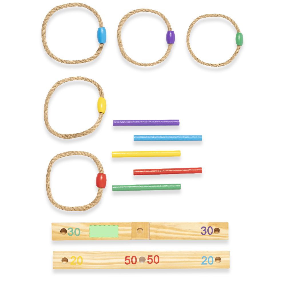 Branding diagram for Wooden ring toss Madis – Area 3