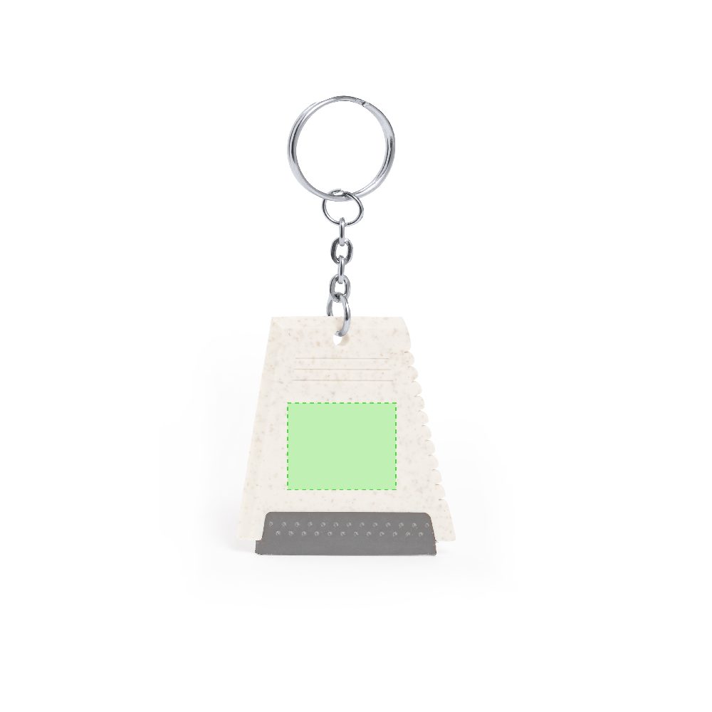 Branding diagram for Wheat straw ice scratch keyrings Ucko – Area 2