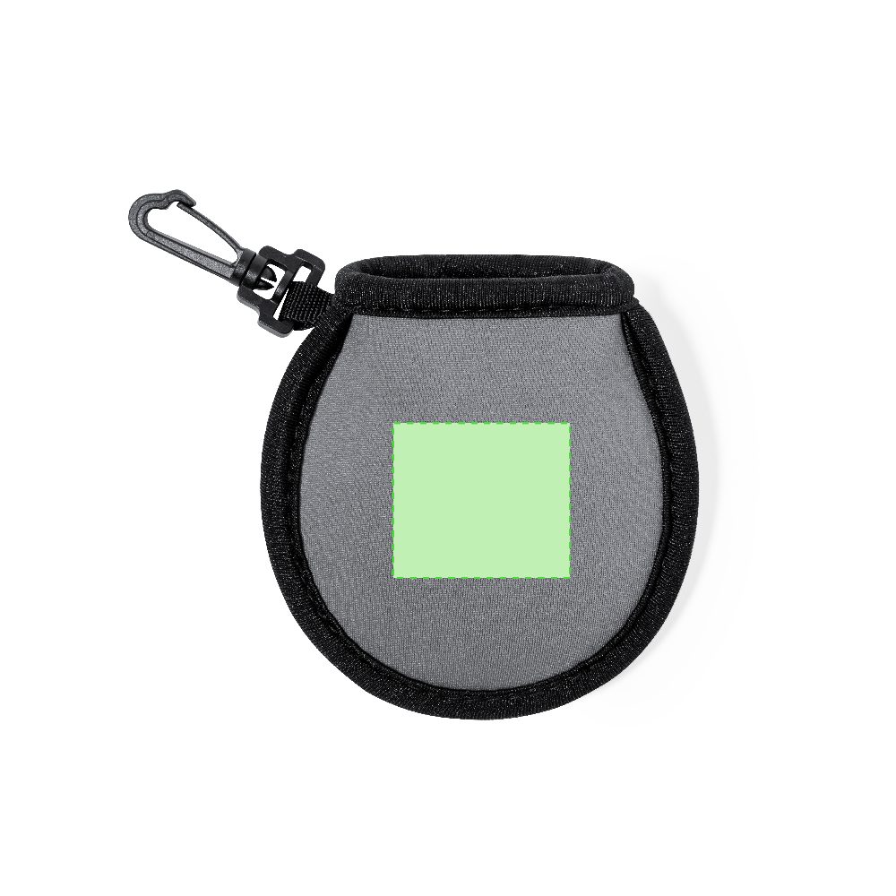 Branding diagram for Golf ball cleaning bags Hese – Area 1