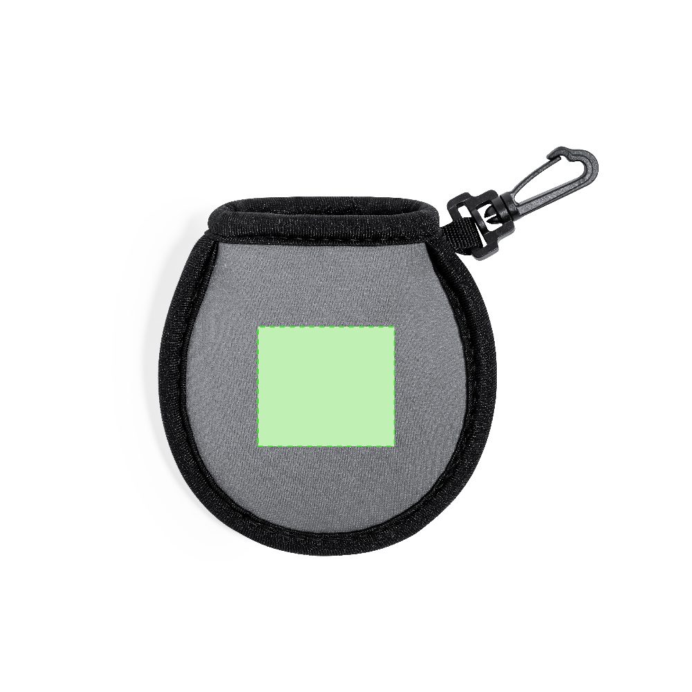 Branding diagram for Golf ball cleaning bags Hese – Area 2