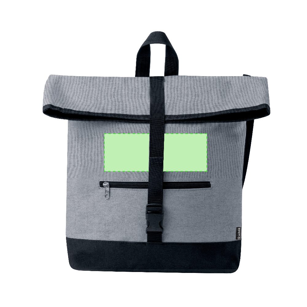 Branding diagram for Bicycle Bag from RPET Hulken – Area 1