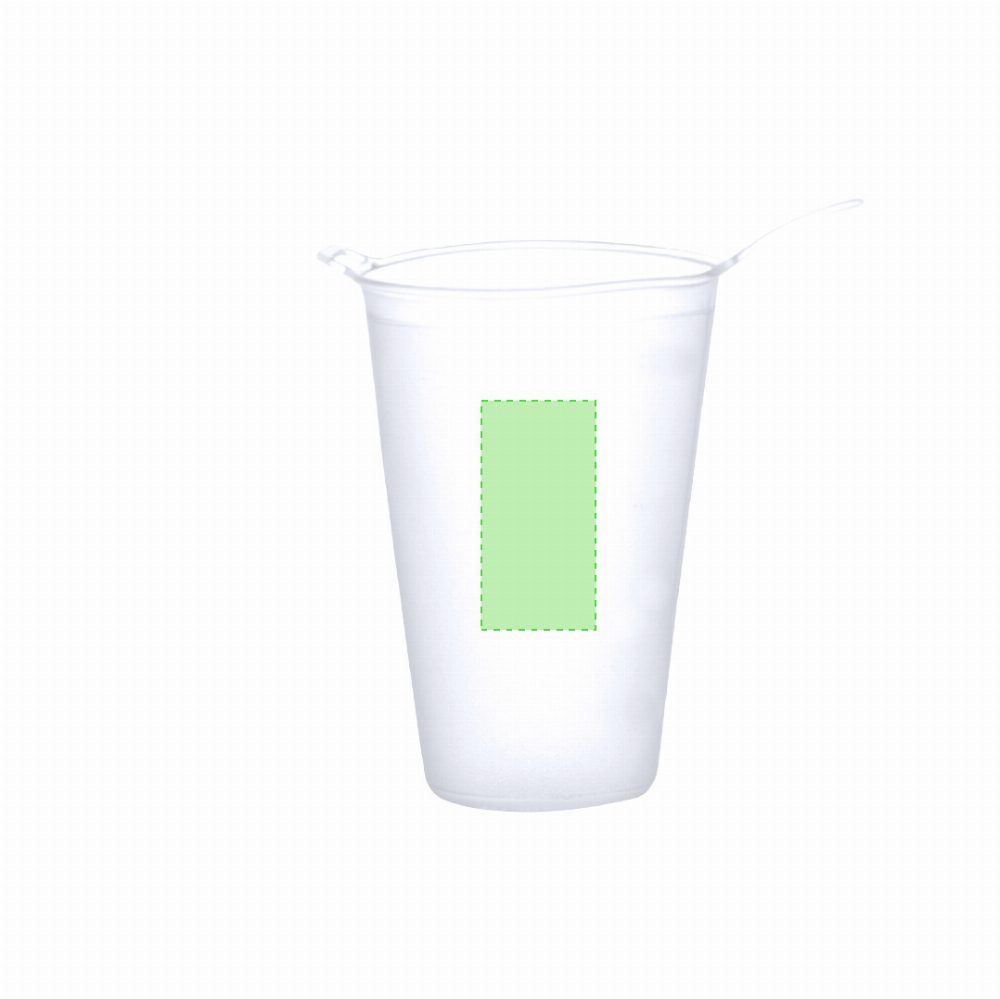 Druckskizze für Faltbarer Trinkbecher 230 ml Sabik – Fläche 2