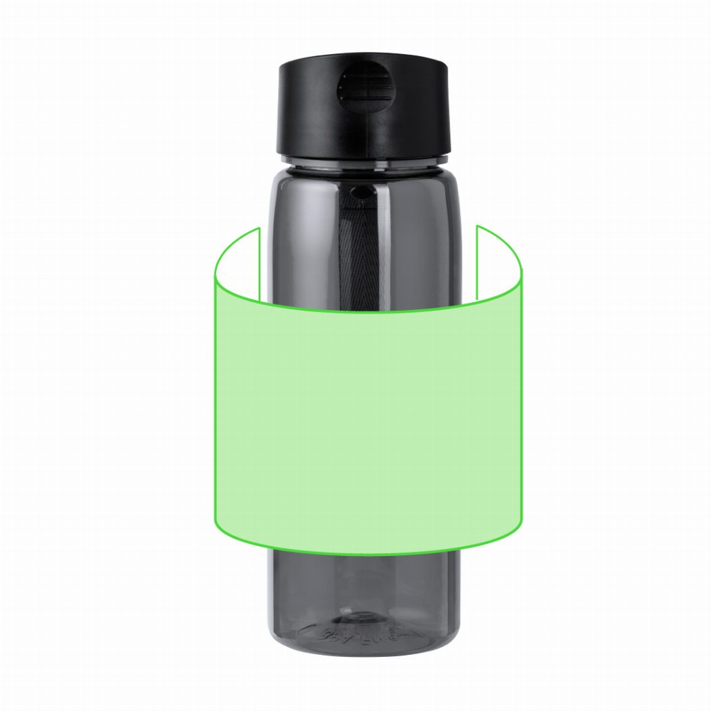 Branding diagram for Drinking bottle of RPET, 800 ml Alborez – Area 1