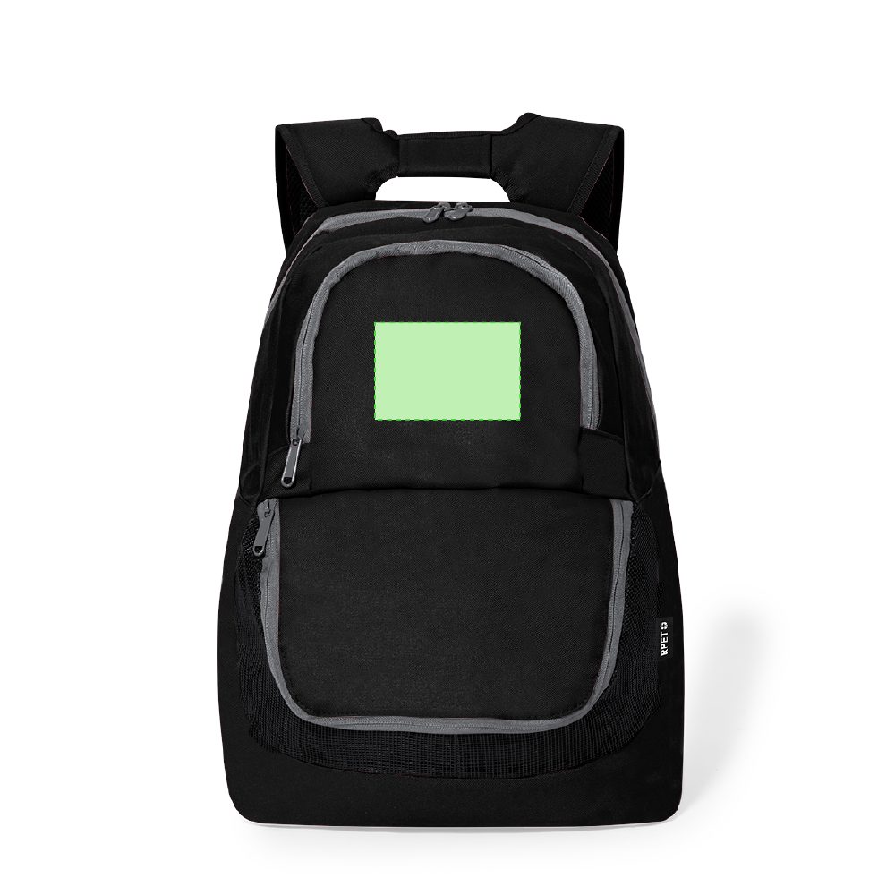 Branding diagram for Backpack from RPET Storil – Area 1