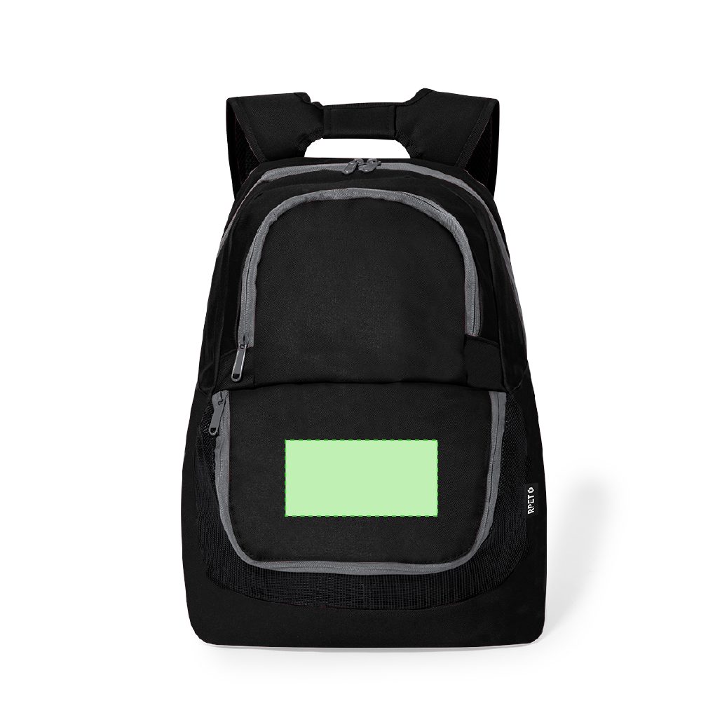 Branding diagram for Backpack from RPET Storil – Area 2