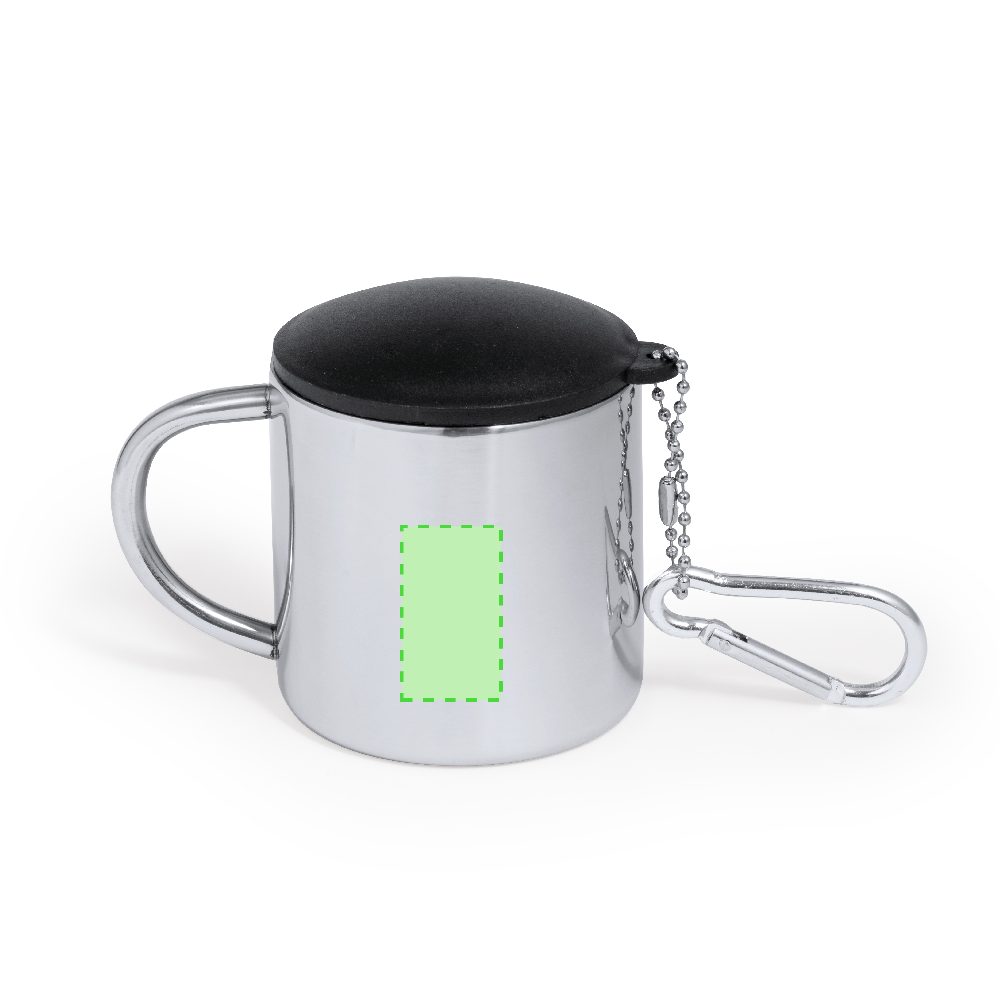 Druckskizze für Edelstahltasse mit Deckel und Karabiner 145 ml Melbour – Fläche 3