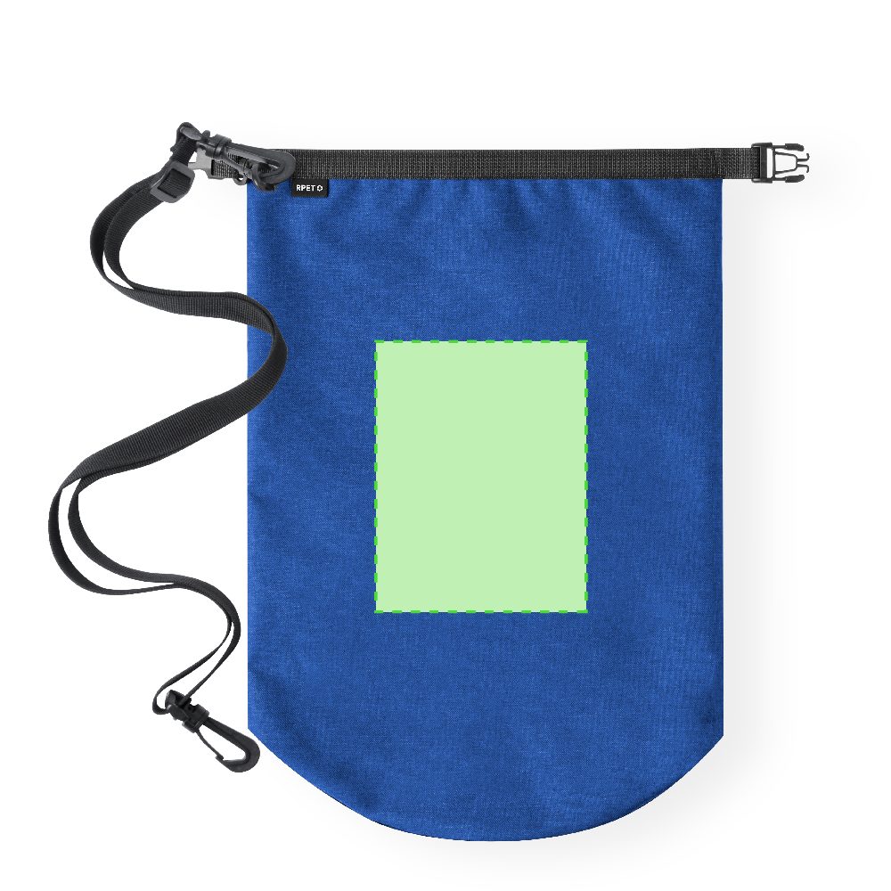 Druckskizze für Wasserdichter Packsack aus RPET Kasolin – Fläche 1