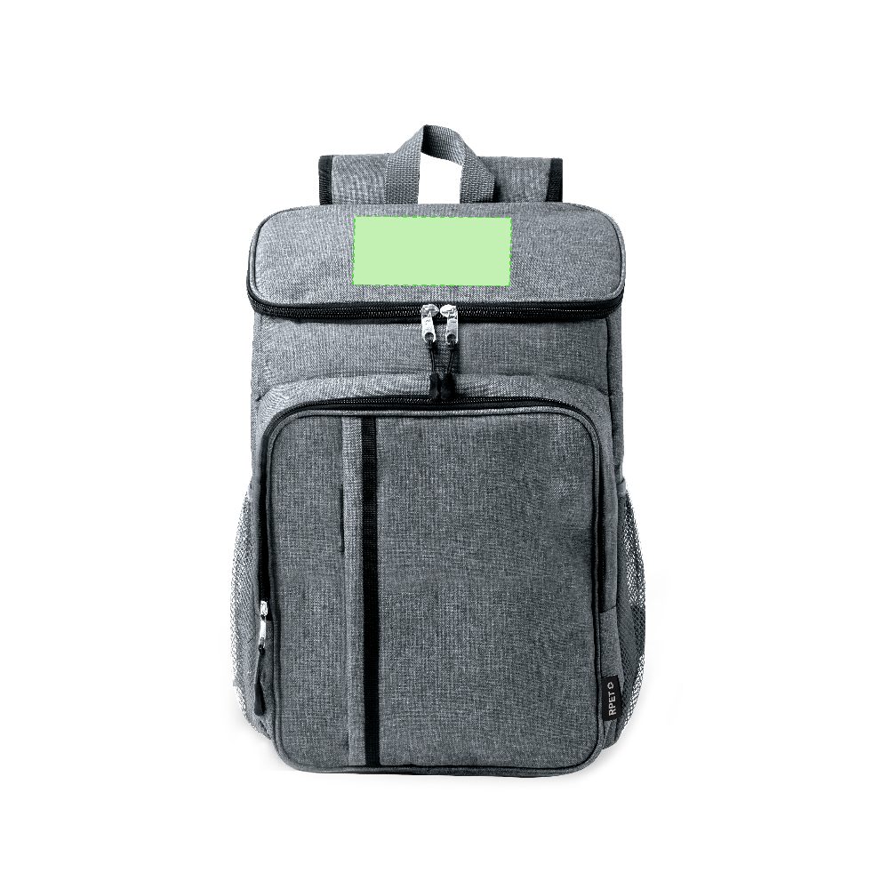 Branding diagram for Picnic Cooling Backpack from RPET Shira – Area 2