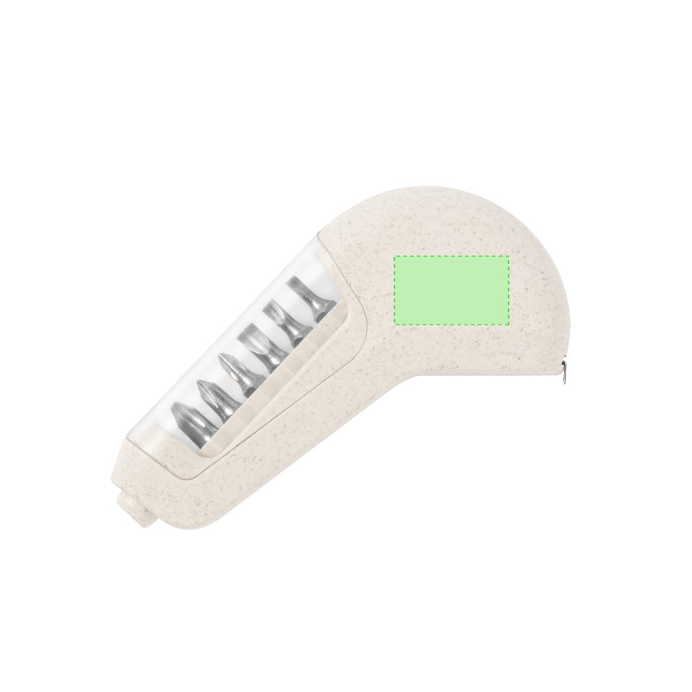 Branding diagram for Multitool with tape measure of wheat straw Drankil 1m – Area 1