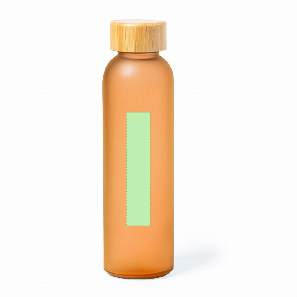 Branding diagram for Glass sublimation water bottle, 500 ml Vantex – Area 5