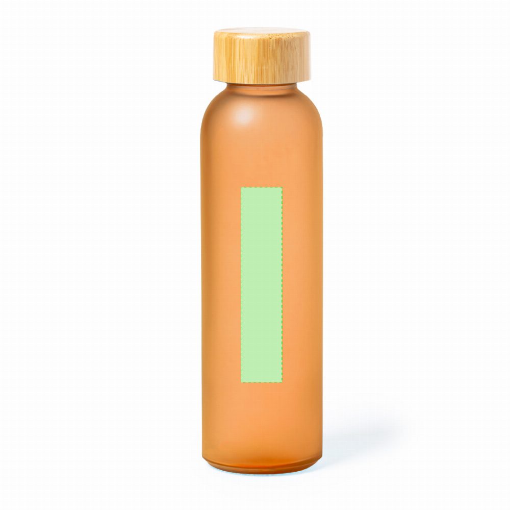 Branding diagram for Glass sublimation water bottle, 500 ml Vantex – Area 4