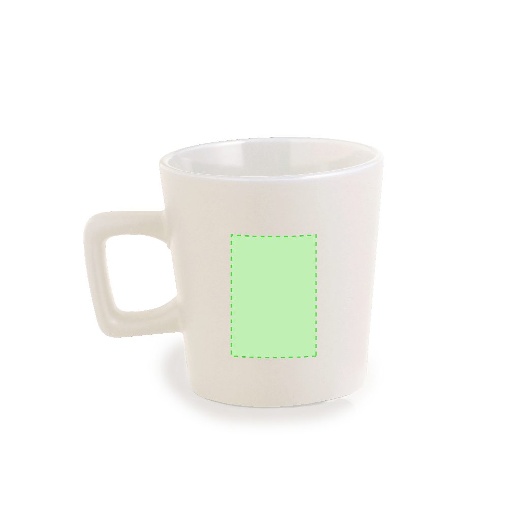 Branding diagram for Ceramic cup 300 ml Maiba – Area 2