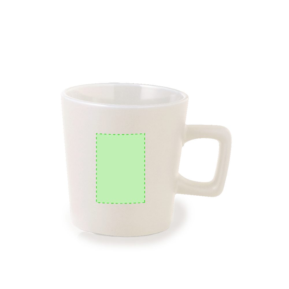 Branding diagram for Ceramic cup 300 ml Maiba – Area 3