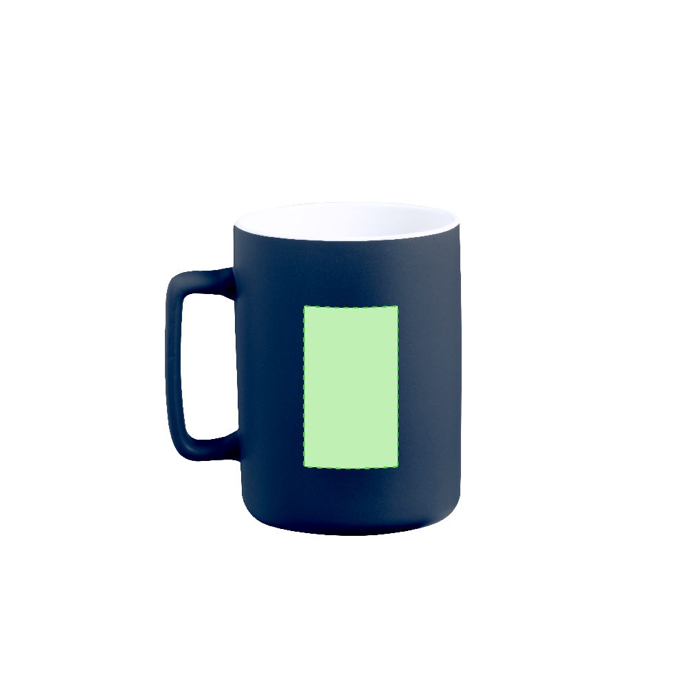 Branding diagram for Ceramic cup 420 ml Kubaya – Area 2