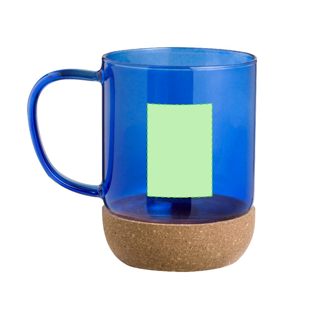 Druckskizze für Trinkglas aus Borosilikatglas, 450 ml Saryne – Fläche 2