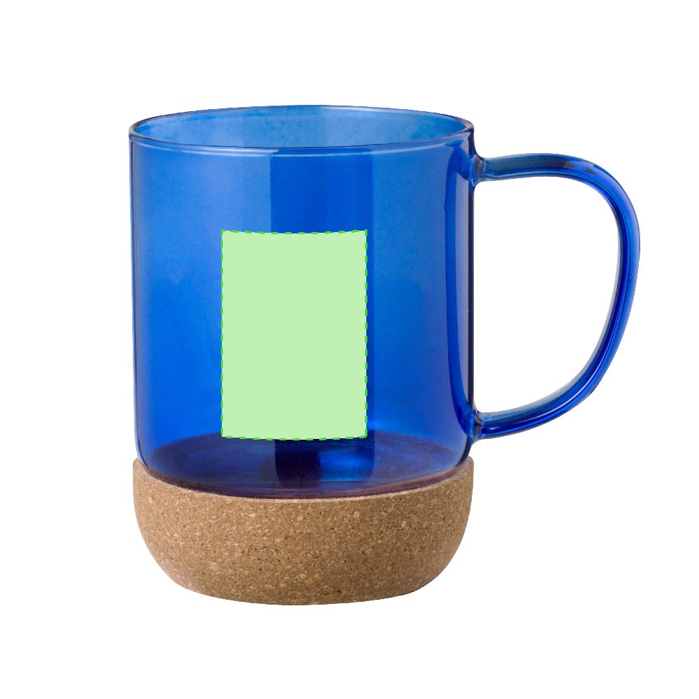 Druckskizze für Trinkglas aus Borosilikatglas, 450 ml Saryne – Fläche 3