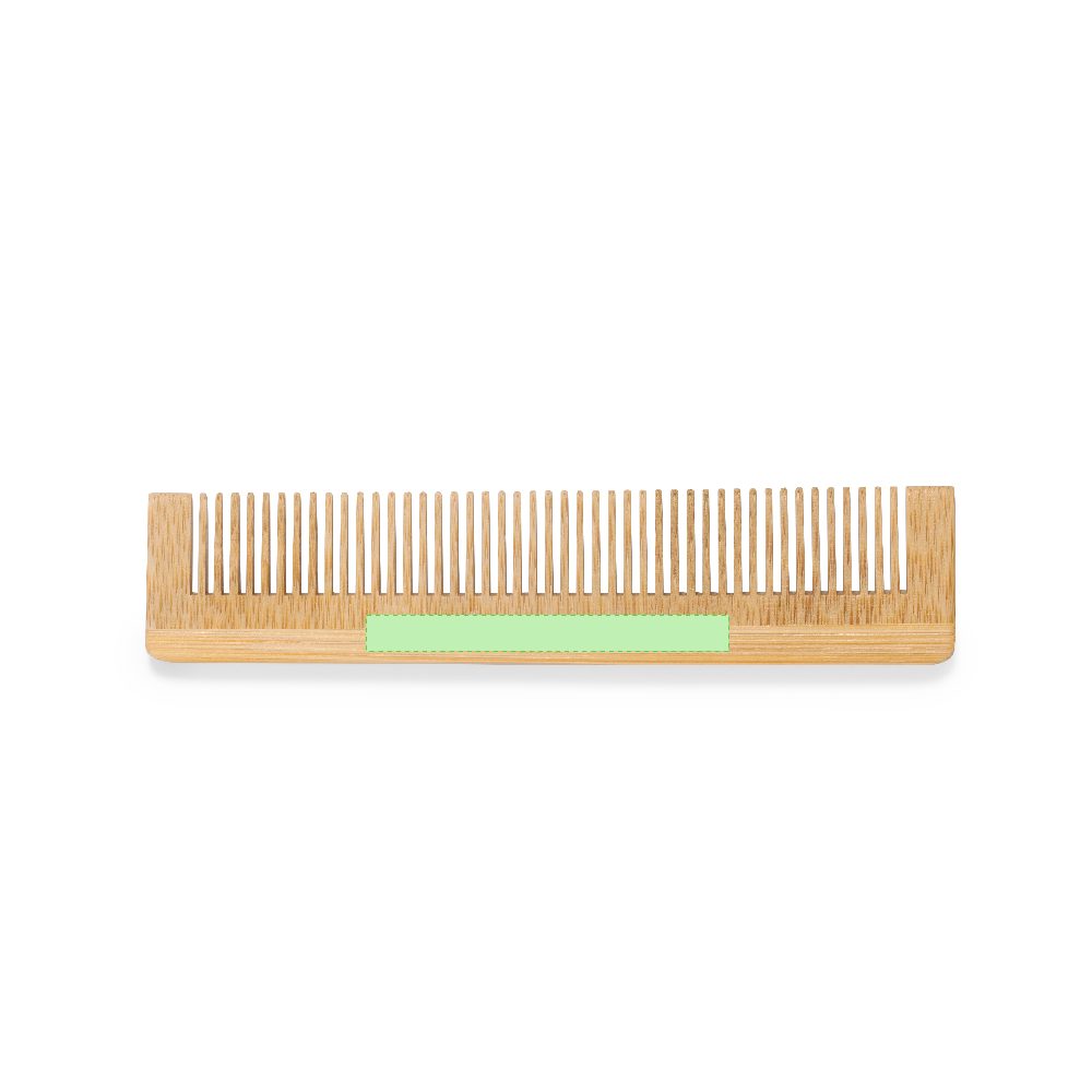Branding diagram for Bamboo comb Horpok – Area 1