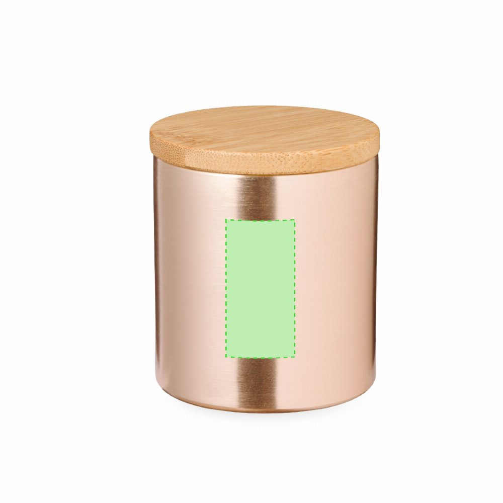 Branding diagram for Aluminium scented candle Rudyn – Area 1