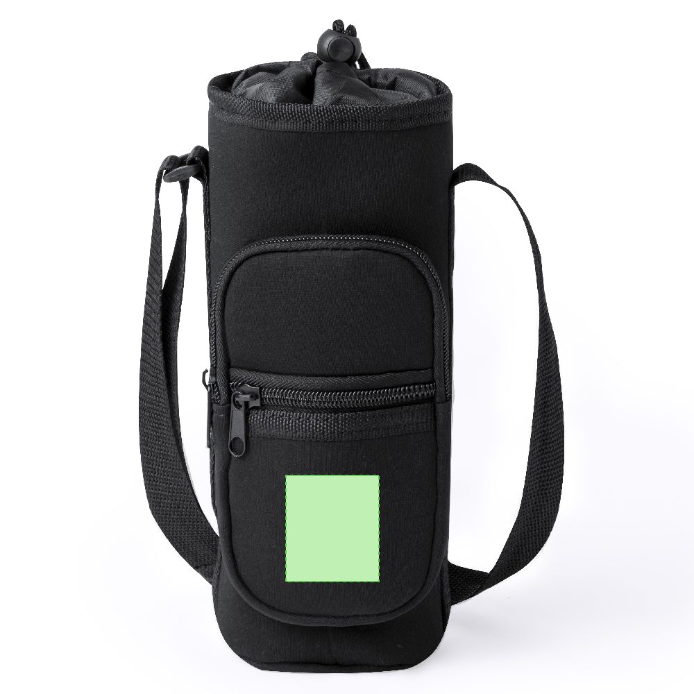 Branding diagram for Bottle bag with shoulder strap Rafle – Area 1