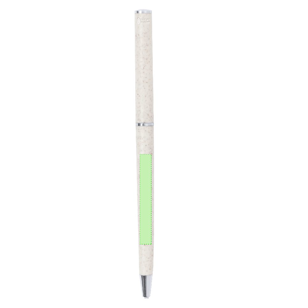 Branding diagram for Ballpoint pens of wheat straw, with rotating mechanism Rafton – Area 6