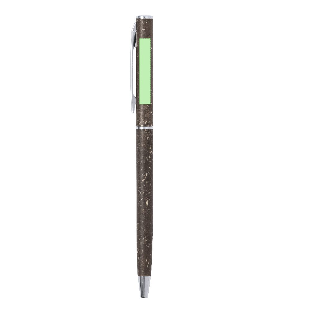 Branding diagram for Ballpoint pens of coffee fibres, with rotating mechanism Trall – Area 1