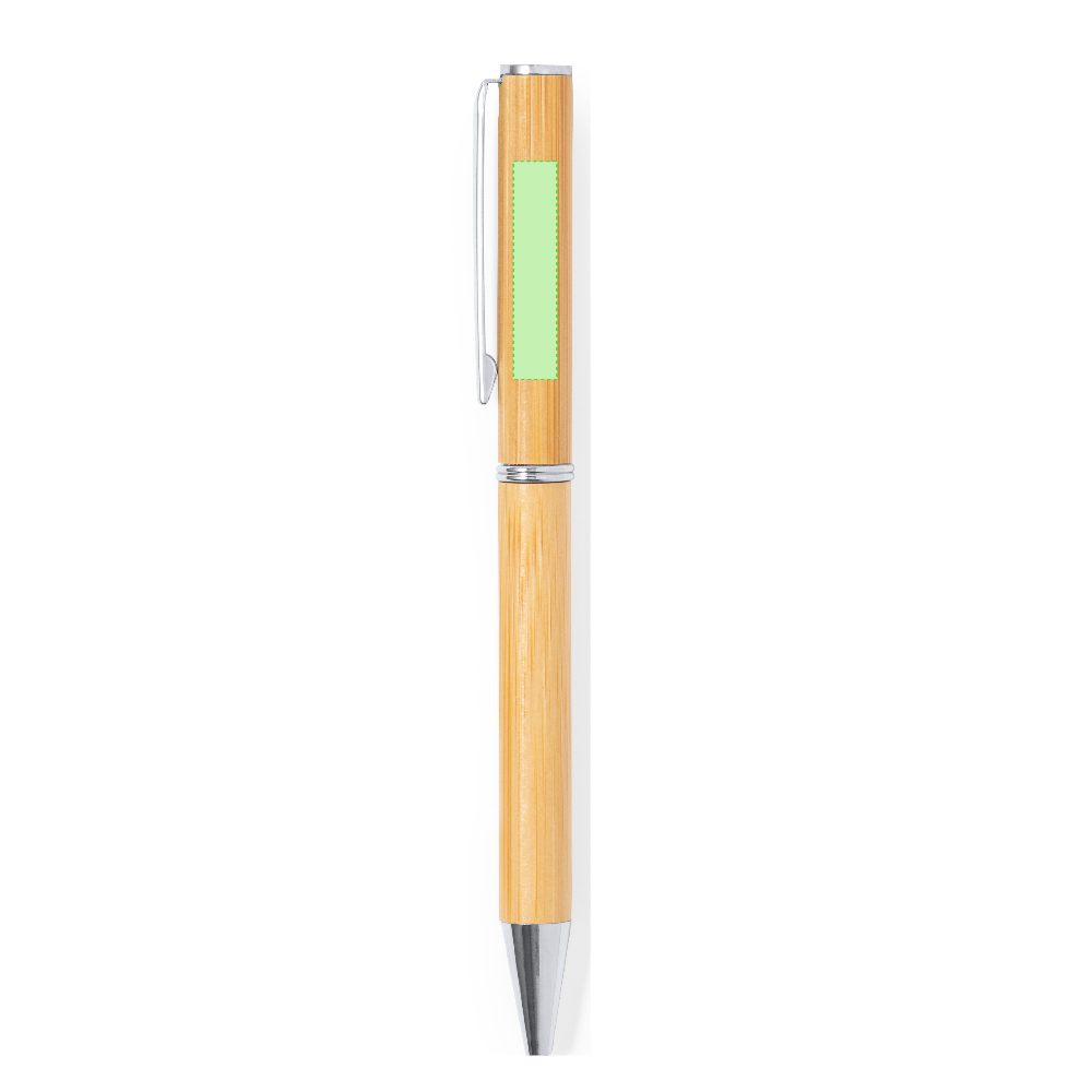 Branding diagram for Ballpoint pens of bamboo, with rotating mechanism Stenson – Area 1