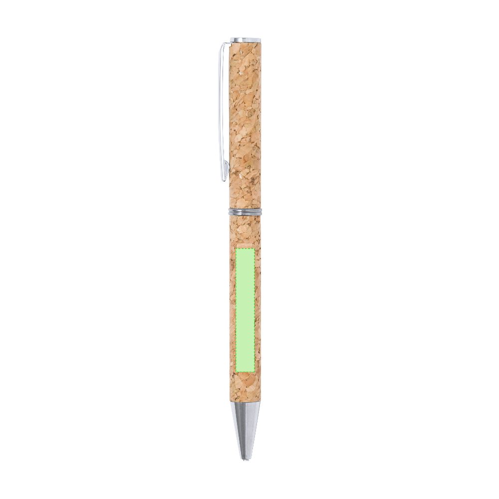 Branding diagram for Ballpoint pens of cork, with rotating mechanism Milwaky – Area 4