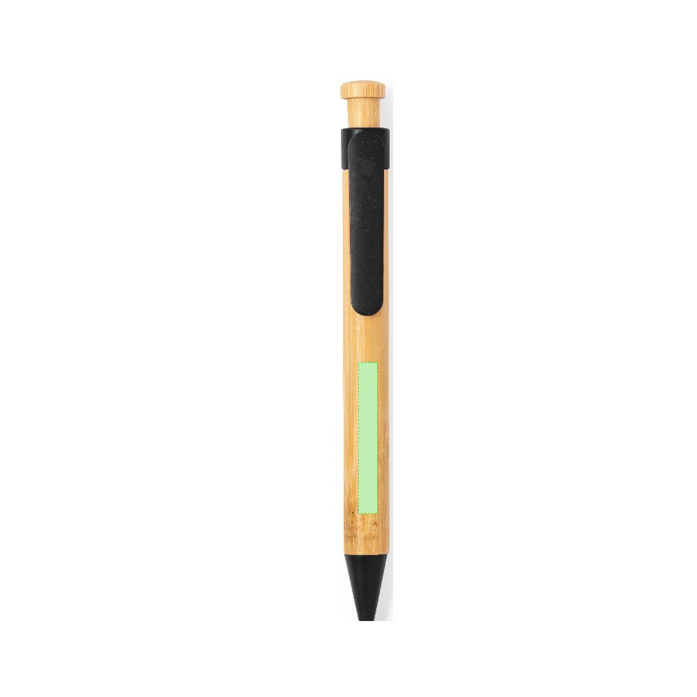 Branding diagram for Ballpoint pens of bamboo, with printing mechanism Melky – Area 5