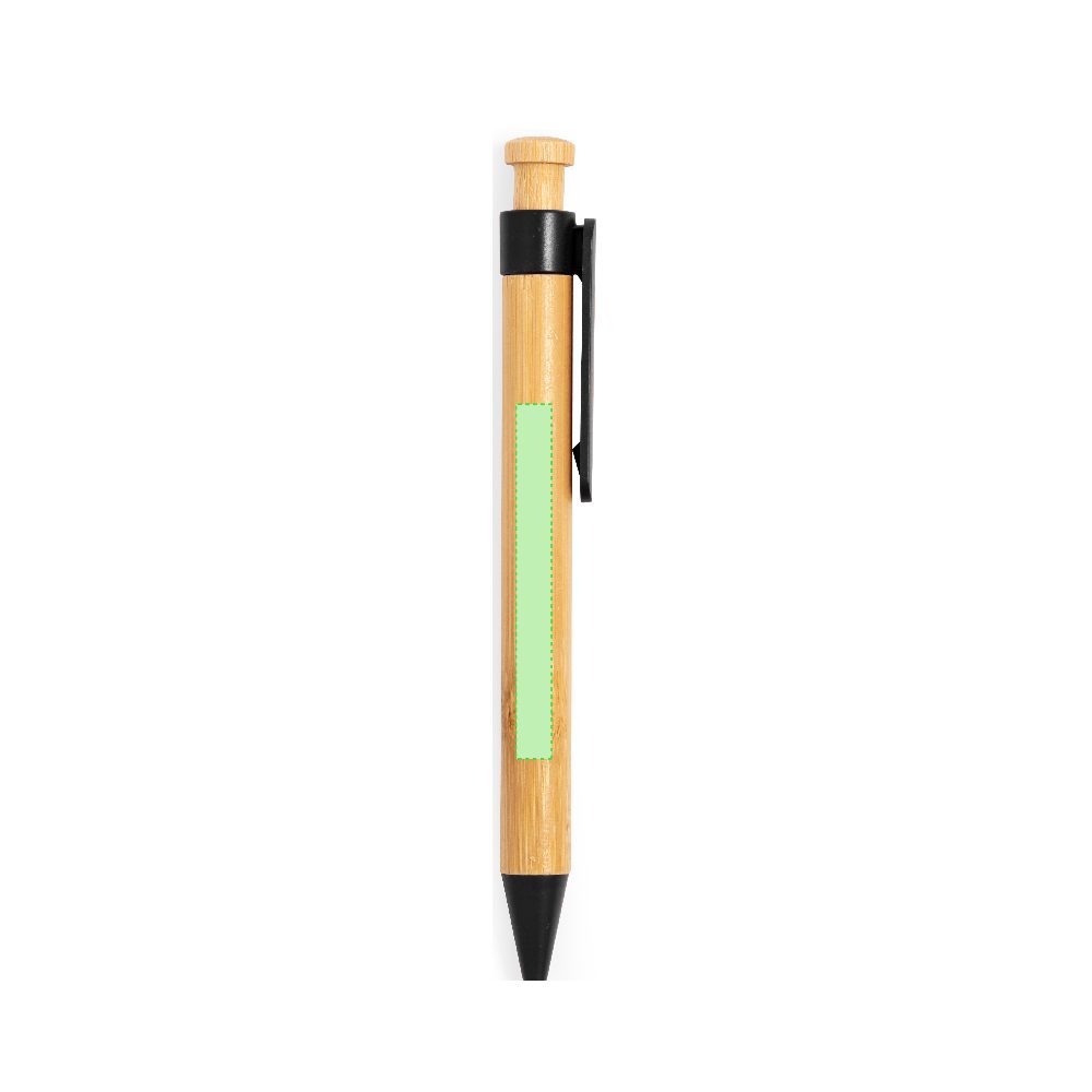 Branding diagram for Ballpoint pens of bamboo, with printing mechanism Melky – Area 2