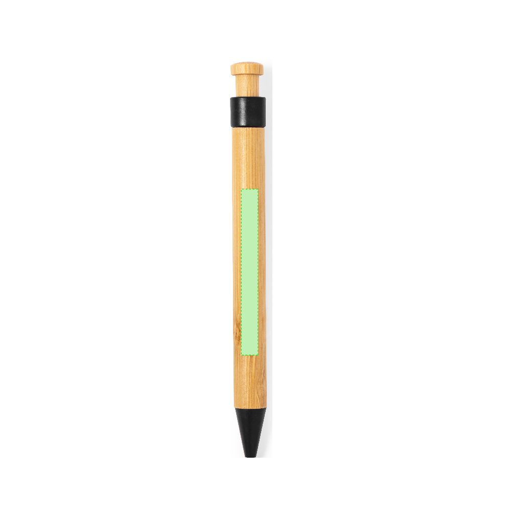 Branding diagram for Ballpoint pens of bamboo, with printing mechanism Melky – Area 3