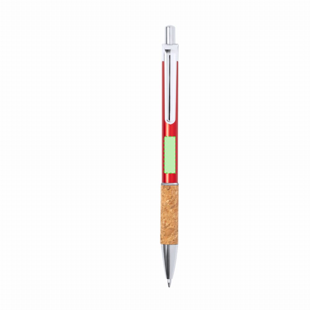 Branding diagram for Aluminium ballpoint pens, with printing mechanism Zenet – Area 4
