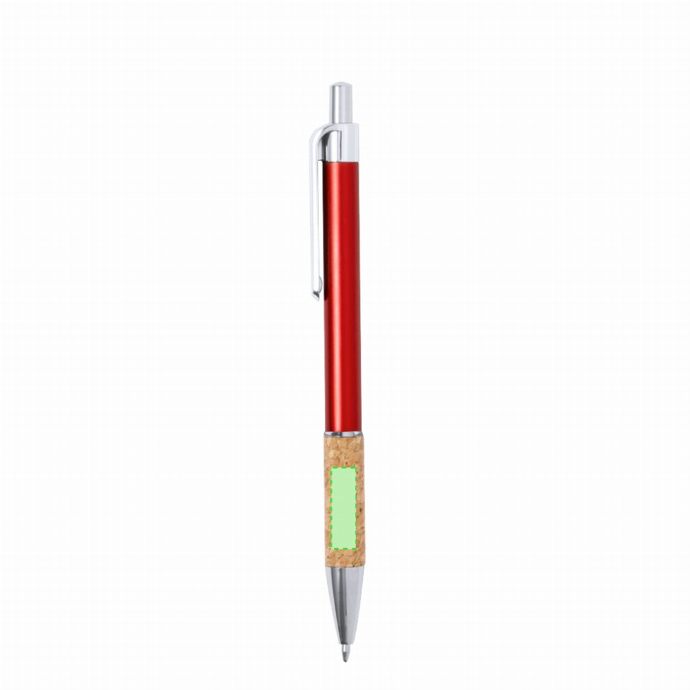 Branding diagram for Aluminium ballpoint pens, with printing mechanism Zenet – Area 5