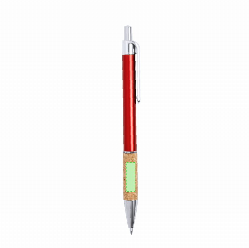 Branding diagram for Aluminium ballpoint pens, with printing mechanism Zenet – Area 6