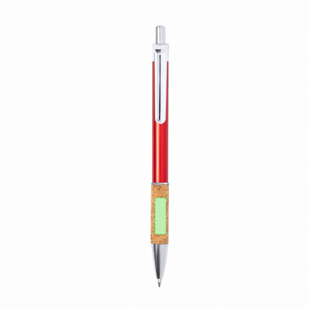 Branding diagram for Aluminium ballpoint pens, with printing mechanism Zenet – Area 7