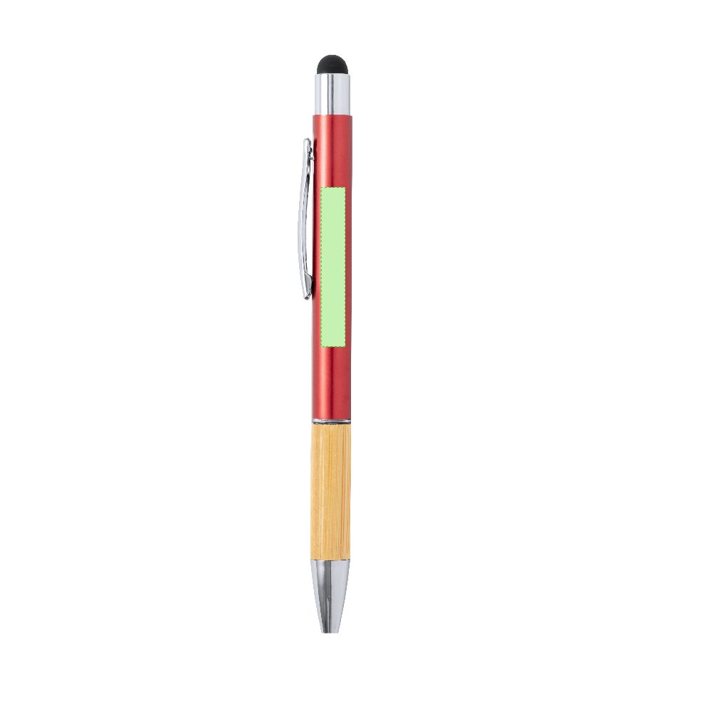 Branding diagram for Aluminium ballpoint pens with rotating mechanism Piket – Area 1