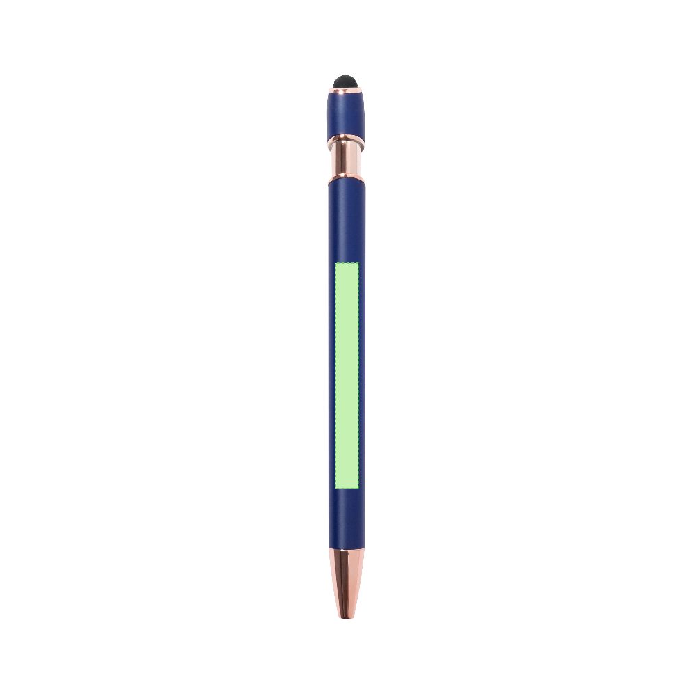 Branding diagram for Aluminium ballpoint pens with printing mechanism Lixor – Area 3