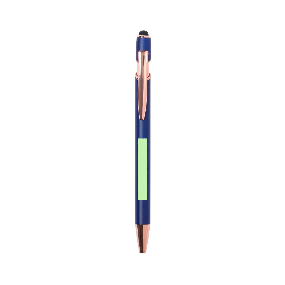 Branding diagram for Aluminium ballpoint pens with printing mechanism Lixor – Area 4