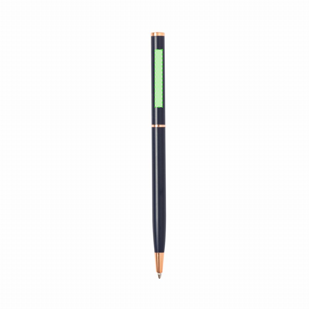 Branding diagram for Aluminium ballpoint pens, with rotating mechanism Noril – Area 3