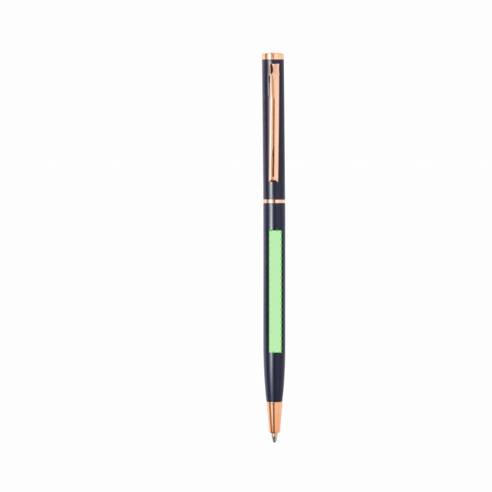 Branding diagram for Aluminium ballpoint pens, with rotating mechanism Noril – Area 4